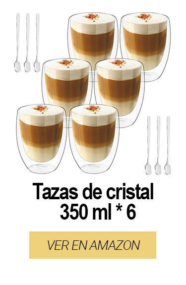 Amazon vasos cristal café baratos
