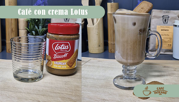 Receta de café con crema Lotus